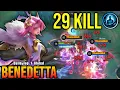 29 Kills!! Benedetta Offlane Monster!! - Bouw Top 1 Global Benedetta ~ MLBB