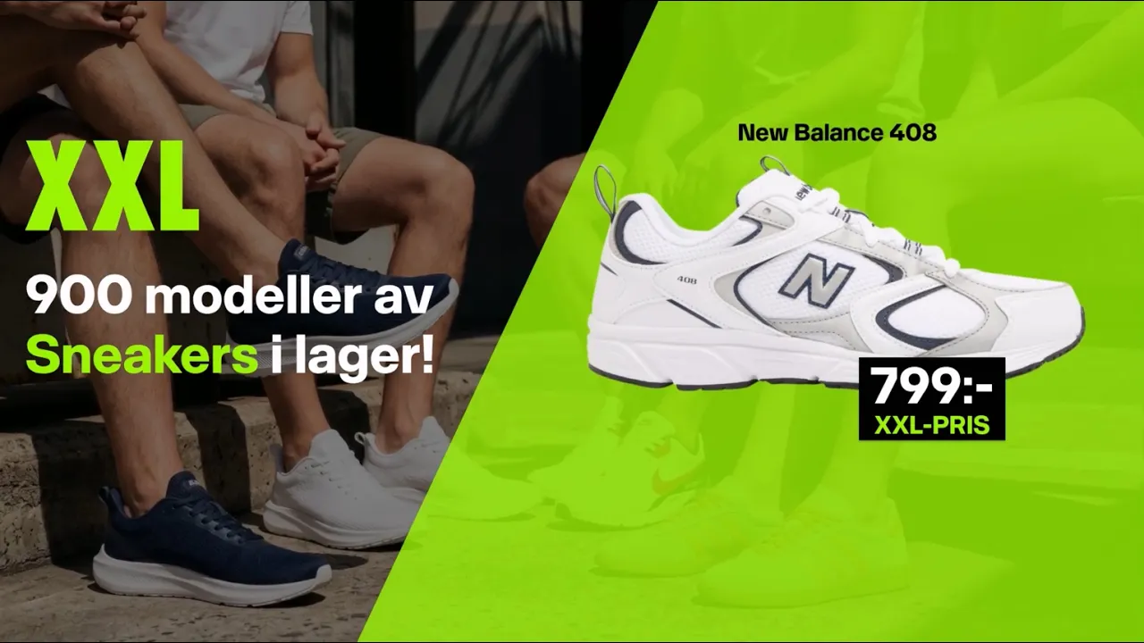 XXL Sports Unite All — XXL - 900 modeller av Sneakers i lager! (YouTube video ad)