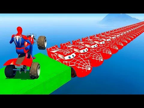 Video Thumbnail: الرجل العنكبوت انقاذ باتمان Spider-Man Rescue batman vs iron man vs venom funny Game GTA 5 superhero