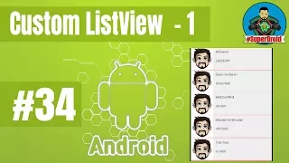 Android Tutorial Custom ListView Part 1 -