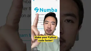 Make your Python code faster