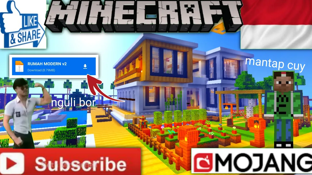 ⛏️ Minecraft Tutorial :: 🌊 Build a Waterfall Wall Modern House 🏡
