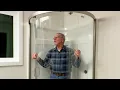 How to Install a MAAX Cyrene Corner Shower Kit - Install the Glass Shower Doors Part 2