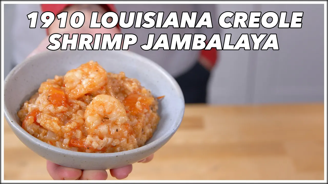 1910 Louisiana Creole Shrimp Jambalaya Recipe - Old Cookbook Show