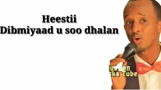 Hees Qiso Dhab Ah Dib Miyaad Usoo Dhalan Bashiir Jaawe Lyrics 