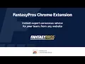 FantasyPros Chrome Extension