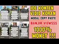 Lagu Ide Konten Modal Tempel Foto dan Teks 100% Monet