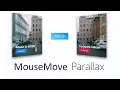 Moving Background Parallax on Mousemove Pure JS Css Hover Effect Javascript Hover effect project