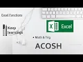 Excel ACOSH function