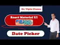 42 React Material UI DatePicker MobileDatePicker DesktopDatePicker Dr Vipin Classes