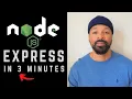 Node js Express Server - Setup Express in 3 minutes