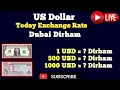 US dollar exchange rate Dubai dirham Today 2025 How much is 1 US in Dubai today American Dollar