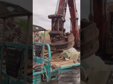 🌾 رفع الأنابيب بالمغناطيس! قرص ميكانيكي يجمع الحديد من الشاحنة 🦀 طريقة توفير الجه