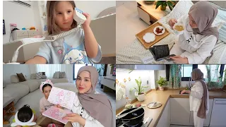 هدية اختي للبيت🏠دللت نفسي من الصبح☀️نبض البيبي👶🏻قرطاسيه رنو غير شكل📕