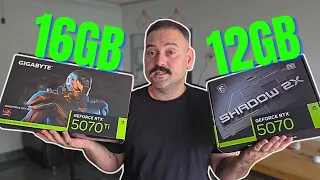 ESSA É A VERDADEIRA DIFERENÇA ENTRE A RTX 5070 VS RTX 5070 TI !!