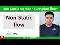 Non-static execution flow in java