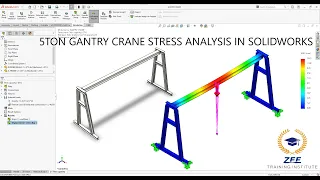 GANTRY CRANE STRESS ANALYSIS IN SOLIDWORKS REMOTE LOAD APPLIED