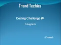 Coding Challenge - Anagram