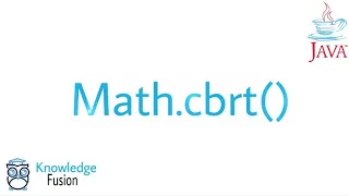 Math cbrt function in JAVA ICSE
