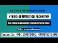 Chaos Combined Firefly optimization applied to solve economic load dispatch problem Hindi Version