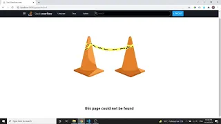 stack overflow clone part using react JS and redux Page not found design