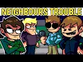 Download Lagu Friday Night Funkin'- EDDSWORLD NEIGHBORS B-SIDE TRIPLE TROUBLE COVER || EDUARDO, JON, MARK ||