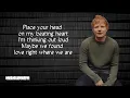 Ed Sheeran - Thinking Out Loud Lyrics