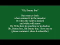 Oh DANNY BOY Vocal Irish St  Patrick Lyrics Words text trending Londonderry sing along song music