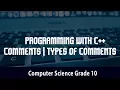 Computer Science - Programming with C Comments Types of Comments 4 23