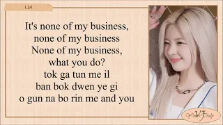 Download ITZY 'None of My Business' Easy Lyrics MP3