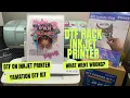 DTF HACK using an inkjet printer DTF prints at home with powder kit on an inkjet printers