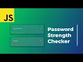 Javascript Password Strength Checker With Regex