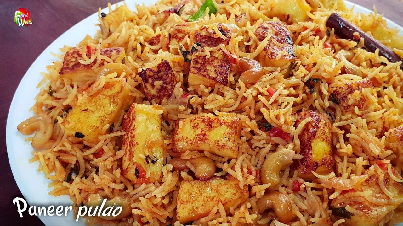 Restaurant style paneer pulao   Paneer biryani recipe   How to make paneer biryani   Foodworks  