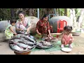 Download Lagu Sreypov Life Show: Time to learn cute chefs / Healthy food cook for dinner