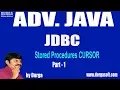 Adv Java JDBC Session - 98 Stored Procedures CURSOR Part