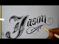 Dibujando Chicanas Jason Drawing lettering - Nosfe Ink Tattoo dibujos tatuajes