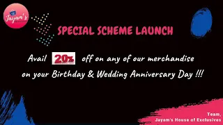 Special Offers Discounts from Jayam s