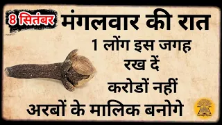 8 सितंबर 2026 एकादशी समाप्ति मंगलवार की रात इस जगह रख देना 1 लौंग कर्ज़ का अंत Pradeep Ji Mishra