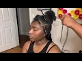 2 Layer Middle Part Feed In Braids Welcome To My Channel