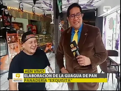 Elaboración de la guagua de pan panadería Exquisita