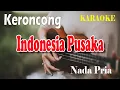 Lagu INDONESIA PUSAKA ll KARAOKE KERONCONG LAGU NASIONAL ll ISMAIL MARZUKI ll NADA PRIA G=DO