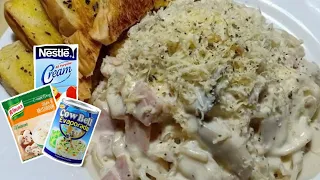 Creamy Original Carbonara. 