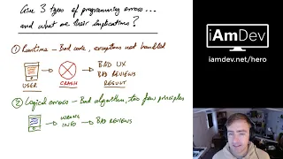 3 types of programming error and their implications Coding Interview Question