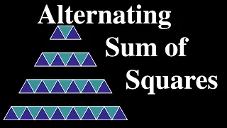 Alternating Sum of Squares II visual proof without words