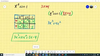 Algebra Multiplying Polynomials Example 2