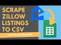 How to Export Zillow Properties to CSV with One Click Free No Code
