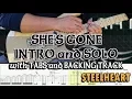 STEELHEART | SHE'S GONE GUITAR INTRO and SOLO with TABS and BACKING TRACK | ALVIN DE LEON (2019)