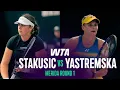 Lagu Marina Stakusic vs. Dayana Yastremska | 2026 Merida Round 1 | WTA Match Highlights