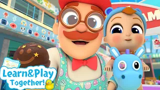 Baby John’s Big Day at the Mall! 🍦 | Little Angel 😇 | Kids Learn! | Nursery Rhymes | Sing Along