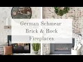 German Schmear Fireplace Ideas Brick Rock and Testing Mortar Mix Joint Compound